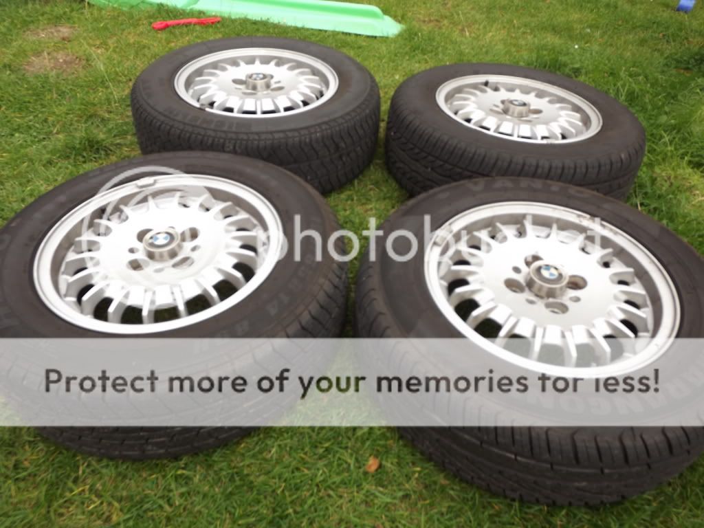 bmw e30 bottletop alloys/tyres £50 Retro Rides